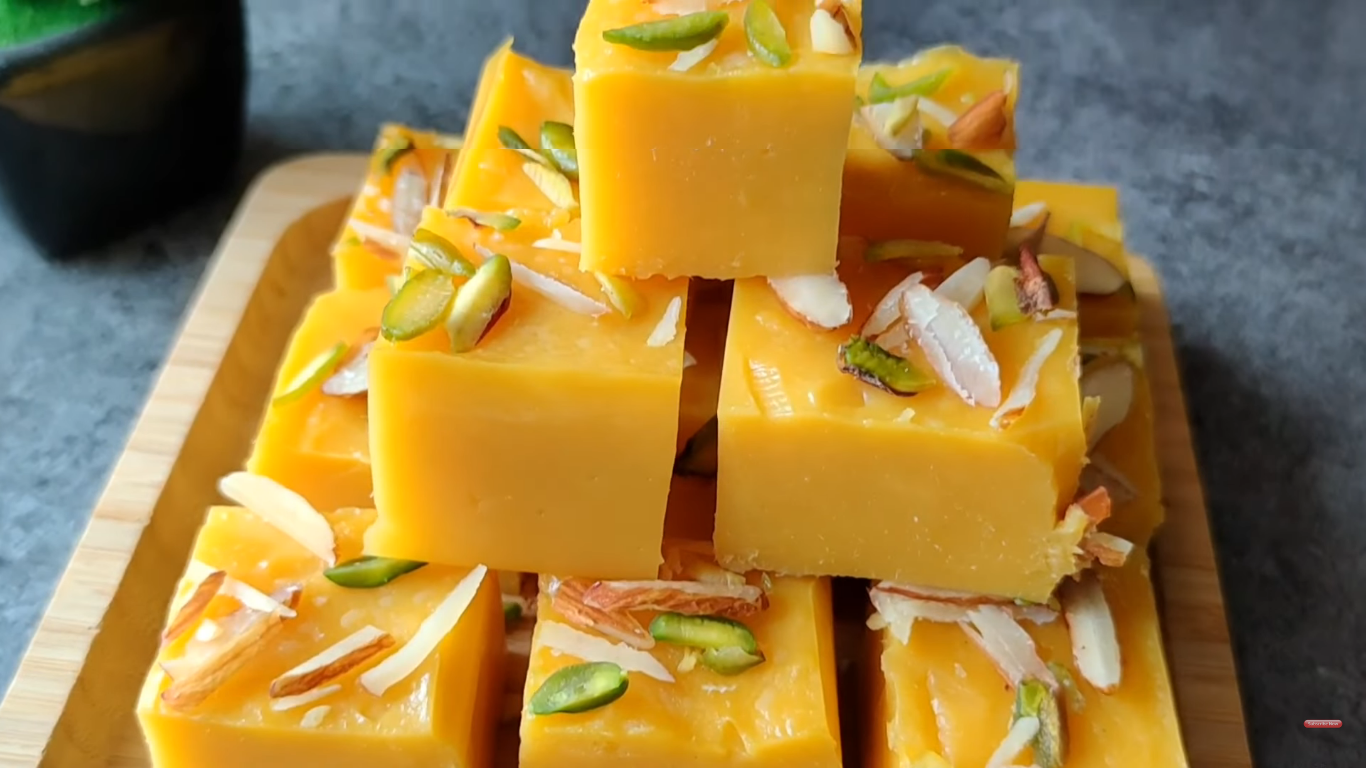Mango Barfi Dessert Recipe